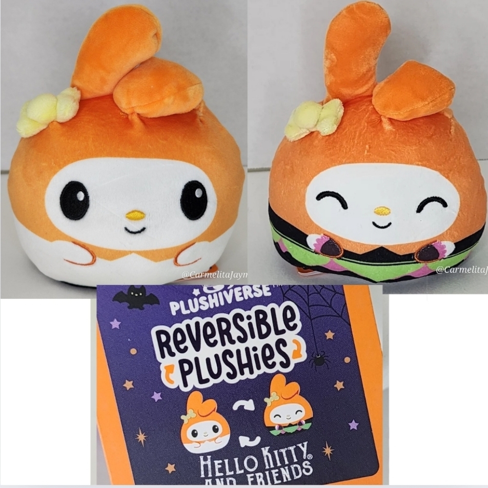 🎃 MY MELODY 🧚‍♀️ Plushiverse Reversible Plushies HK & Friends Sanrio TeeTurtle